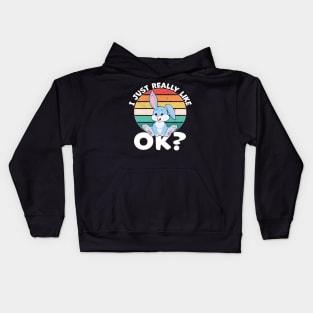 I Just Really Like Bunny Rabbit Lover Kids Hoodie